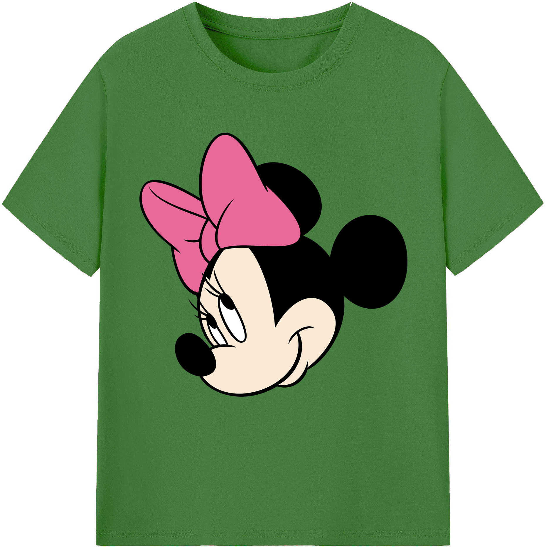 （画像用） ミッキーマウス Mickey Mouse レディースカジュアルプリントTシャツ（綿100％）